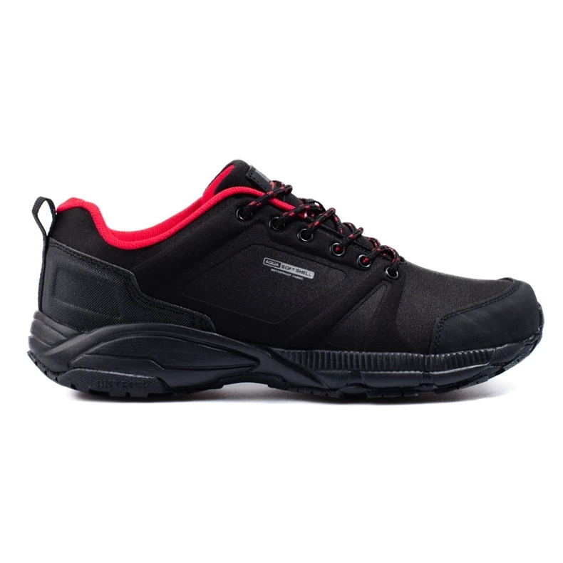 Zapatillas trekking DK hombre negro y rojo