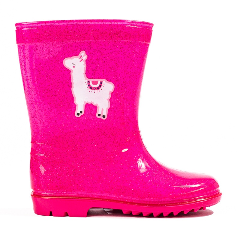 Botas altas niña purpurina rosa rosado