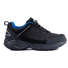 Zapatos trekking mujer DK Waterproof, negro y azul