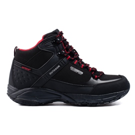 Zapatos de trekking de hombre DK con cordones y parte superior alta negro
