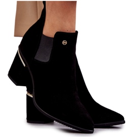 Botas Ante Tacón Laura Messi 2506 Negro