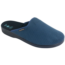 Pantuflas Hombre Pantuflas Adanex 27829 Per Pedes Pana azul