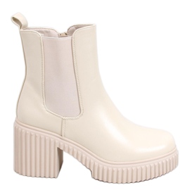 Botines Chelsea Janet Beige Botines Chelsea Janet Beige
