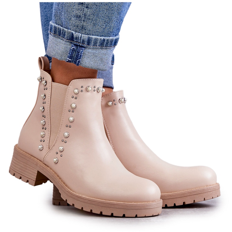 PG1 Botas de Piel Workery Beige Ferra