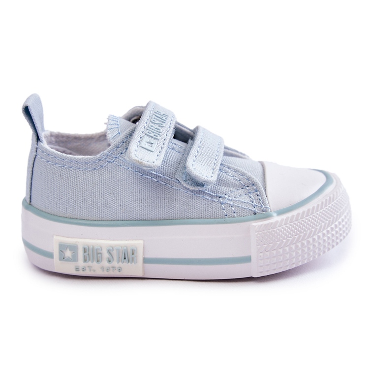 Deportivas Infantiles de Tela Con Velcro Big Star KK374084 Azul