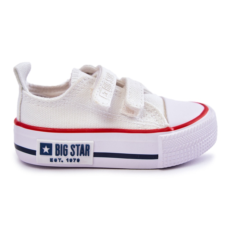 Deportivas Infantiles de Tela Con cierre adhesivo Big Star KK374085 Blanco