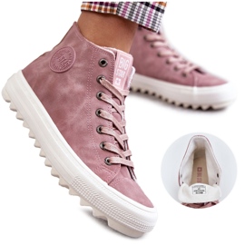 Zapatillas de Mujer Big Star High Warm Pink EE274113 rosado