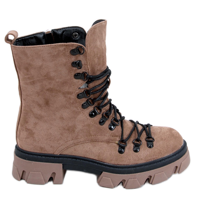 Botas Conor caqui con cordones marrón