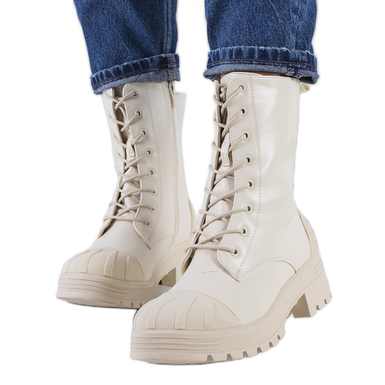 Botas beige de Tergaron Botas beige de Tergaron