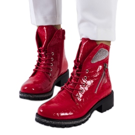 Botas rojas Airedale rojo