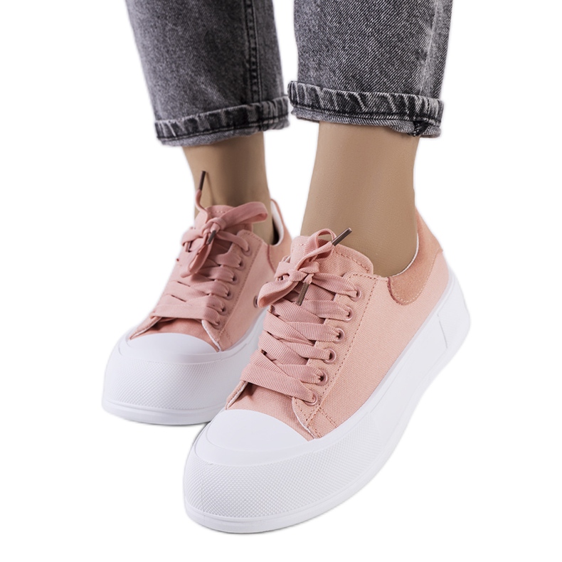 Zapatillas rosas en la plataforma Kilkenny rosado