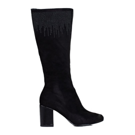 T.Sokolski Botas de mujer elegantes tacones altos Sokolski negro