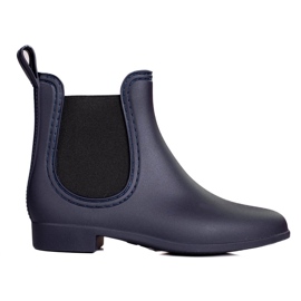 Chanclas de mujer Shelovet azul marino mate
