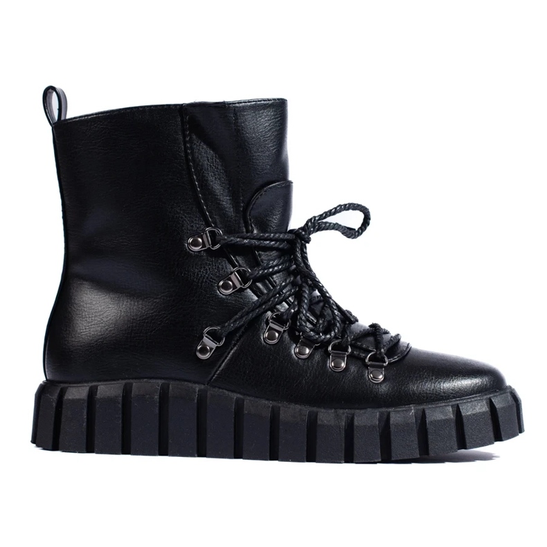 W. Potocki Botas negras con aislamiento para mujer en la plataforma Potocki negro
