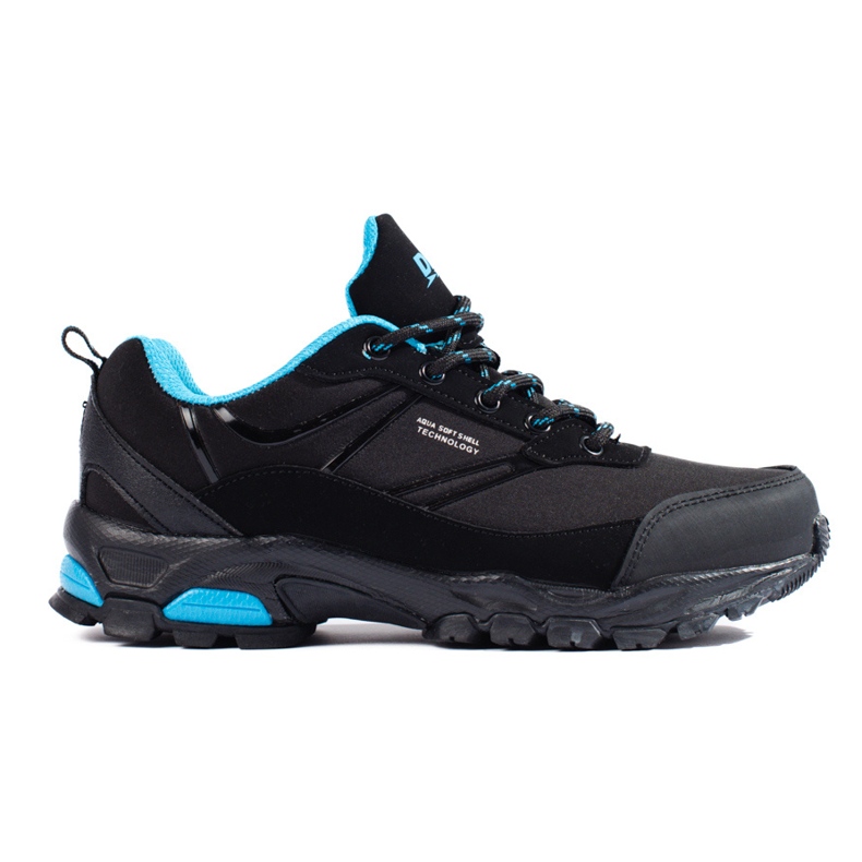 Zapatillas deportivas de trekking DK negras y azules para mujer negro