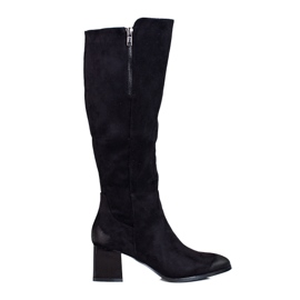 W. Potocki Botas clásicas de mujer en el puesto de Potocki. negro