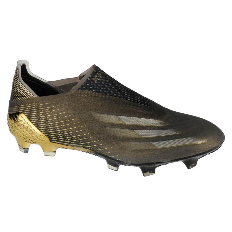 Botas de fútbol adidas X Ghosted + Fg M FX9098 negro dorado dorado