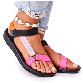 MSMG Sandalias Deportivas Mujer Multicolor rosa