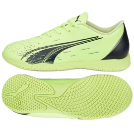Zapatos Puma Ultra Match Ll FG / AG Jr 106919 01 amarillo / celadon verde