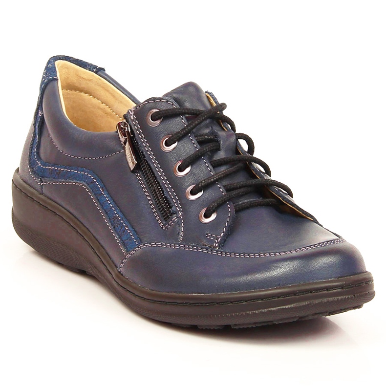 Cómodos zapatos mujer azul marino Helios