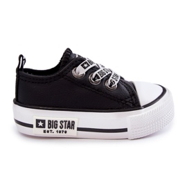 Deportivas Infantiles de Piel Big Star KK374041 Negro-Blanco