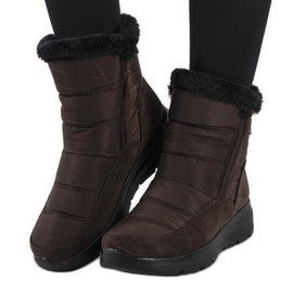Botas de nieve acolchadas marrones Azmarin marrón