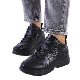 BM Deportivas negras con suela gruesa Chiphury negro
