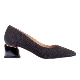 Marco Shoes Zapatos de gamuza negro