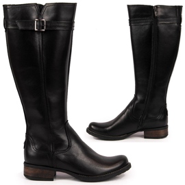 Botas de mujer Dolce Pietro de piel en negro