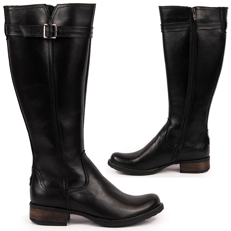 Botas de mujer Dolce Pietro de piel en negro