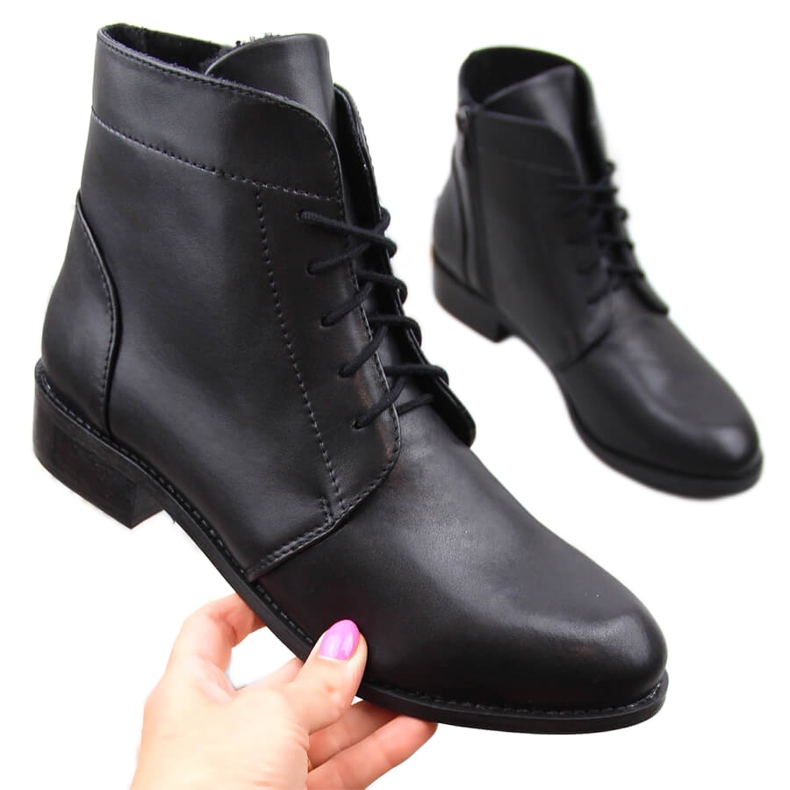 Botas de piel mujer Dolce Pietro negras negro