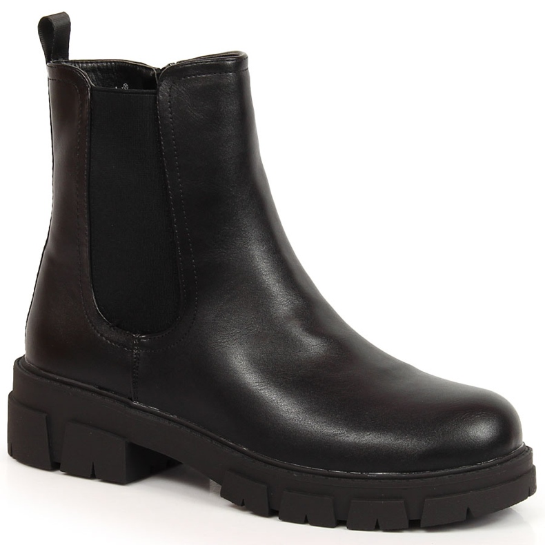 S.Barski Botas negras para mujer Botas Jodhpur en la plataforma de S. Barski negro