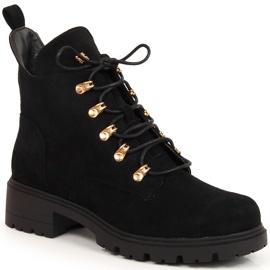 S.Barski Botas S. Barski de piel serraje negra para mujer negro