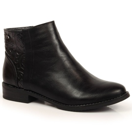M. DASZYŃSKI Black Daszyński SAN4A botas con aislamiento negro para mujer M. DASZYŃSKI Black Daszyński SAN4A botas con aislamiento negro para mujer
