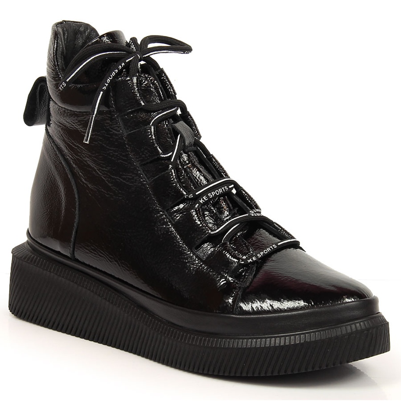 Botas insuladas mujer piel lacada Artiker HBH36 negro Botas insuladas mujer piel lacada Artiker HBH36 negro