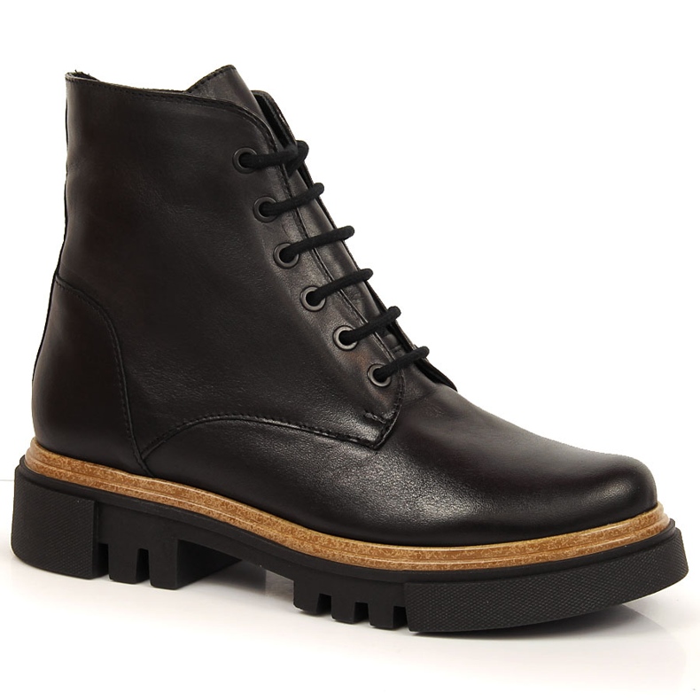 Botas de piel mujer Dolce Pietro negras negro