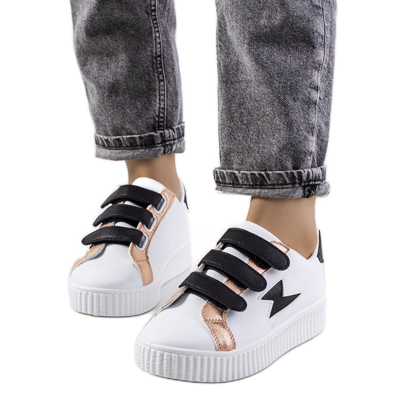 Zapatillas Pitmerden blancas blanco negro