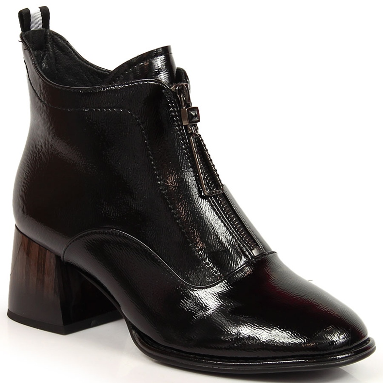S.Barski Botas de charol negro de S. Barski