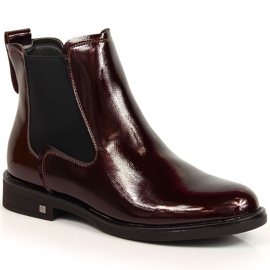 Zapatos de mujer barnizados burdeos cálido Potocki WOL93B