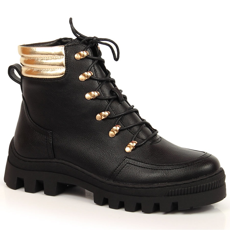Botas de montaña mujer plataforma negras bolsos Potocki negro