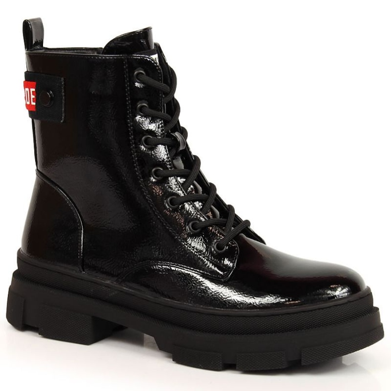S.Barski Botas lacadas S. Barski W OLI179A negro