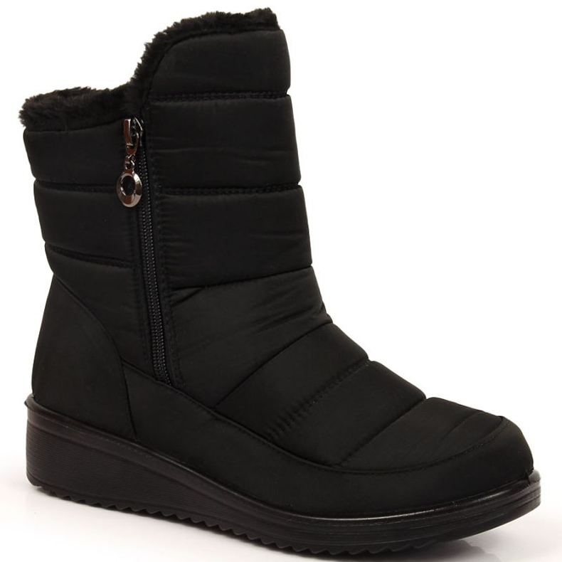 Botas de nieve con aislamiento y cremallera NEWS W EVE377A negro