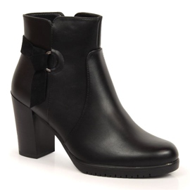 Botas negras de tacón de Sergio Leone W SK384 negro
