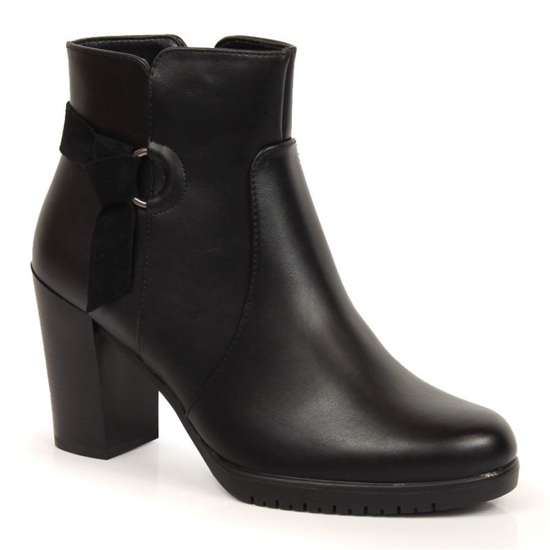 Botas negras de tacón de Sergio Leone W SK384 negro Botas negras de tacón de Sergio Leone W SK384 negro