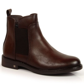Cálidos botines Chelsea Potocki WOL95B marrón