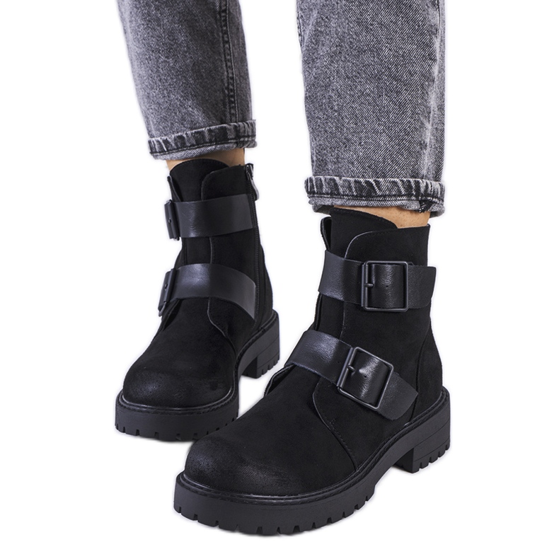 Botas de ante ecológico negras de Leurbost negro Botas de ante ecológico negras de Leurbost negro