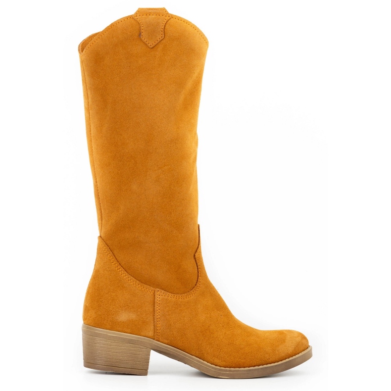 Olivier Botas Julia de piel rojo para mujer naranja