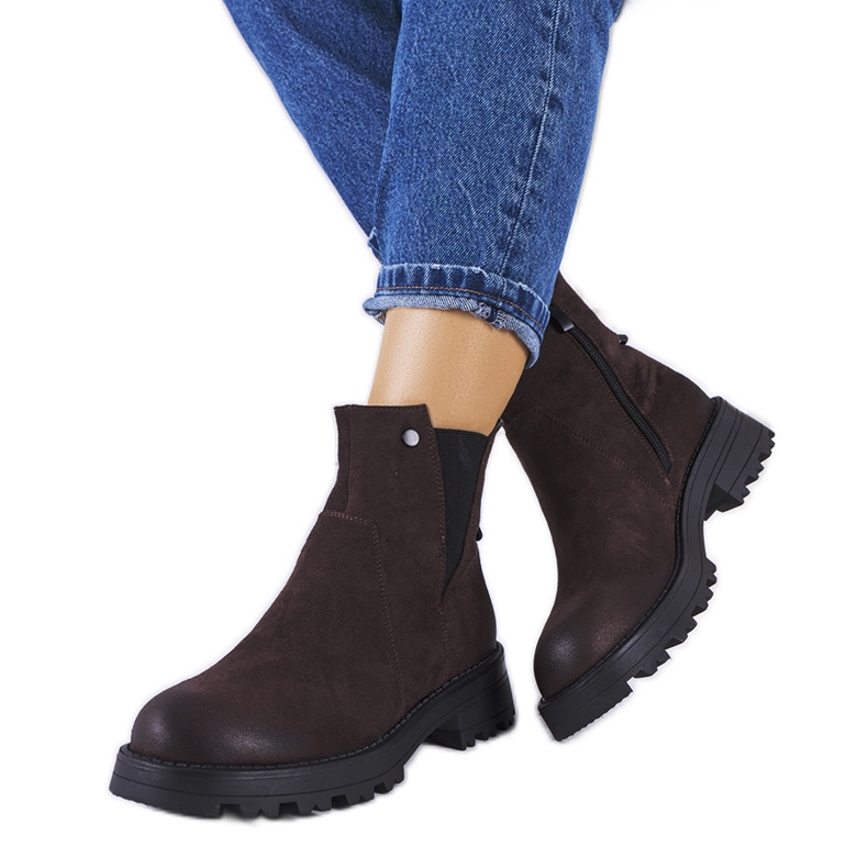Botines Chelsea marrón Krosstoen
