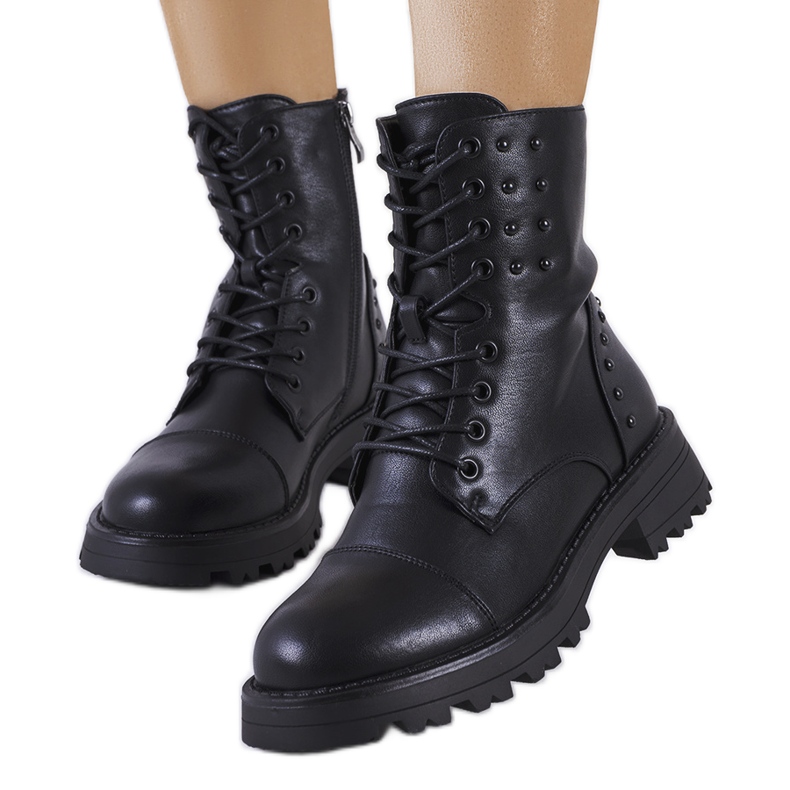 Botas ecopiel negras de Polperro negro