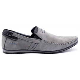 KOMODO Mocasines hombre piel 876 gris